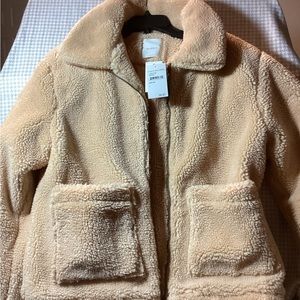 Elodie faux Sherpa coat M  or  XL avail.
